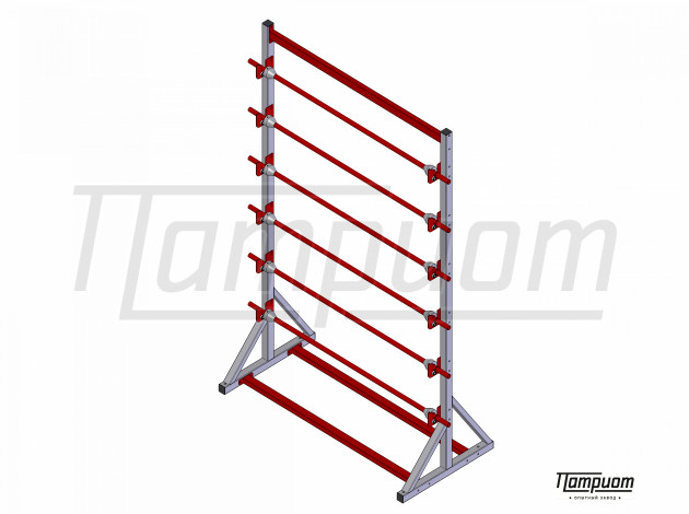 Стеллаж (стойка) для хранения и размотки рулонов СРРМ 6-100Р-1500 Патриот