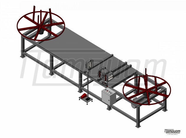 Станок для перемотки рукавов высокого давления МПРВД 1,2-300П Патриот