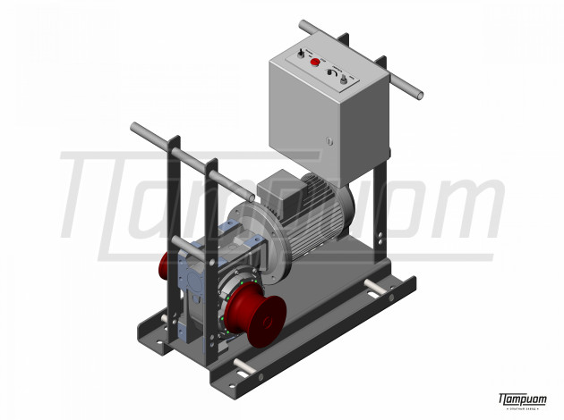 Электрическая кабельная лебёдка ЛК 2000 Патриот