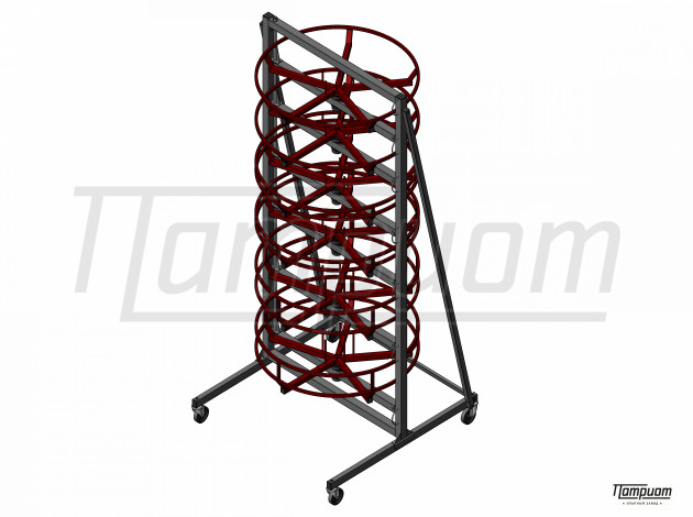 Стеллаж (стенд) для рукавов высокого давления СБРВД 6-1,2РМ Патриот