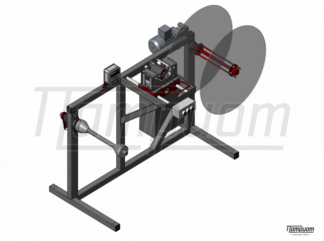 Станок для перемотки капельной ленты МПКЛ 0,6-50П Патриот